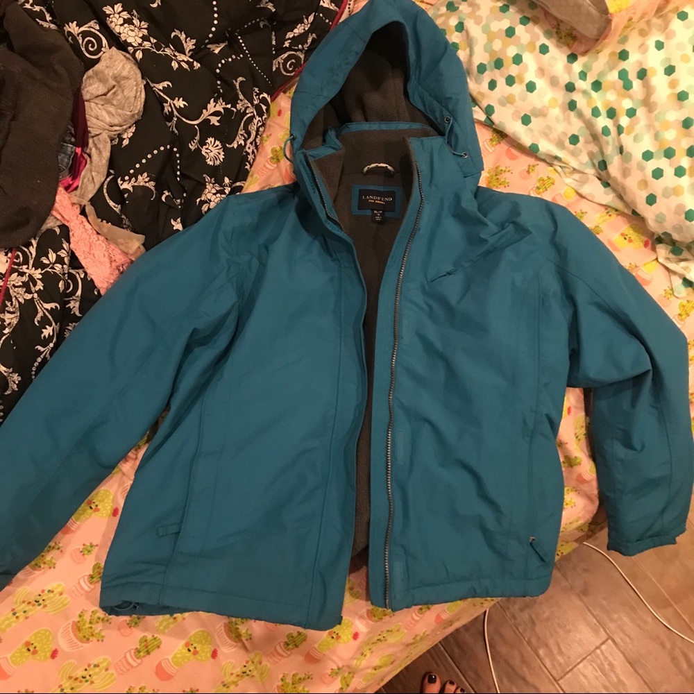 Land’s End “Squall” teal winter jacket